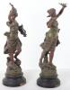 A pair of spelter figures after E.C.H Guillemin, titled Le Message and Ondine - 5