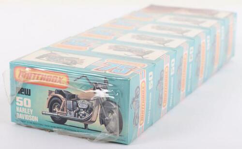 Matchbox Lesney Superfast Trade pack of six 50e Harley Davidson