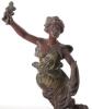 A pair of spelter figures after E.C.H Guillemin, titled Le Message and Ondine - 7