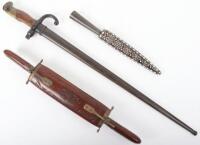 A French Gras rifle bayonet