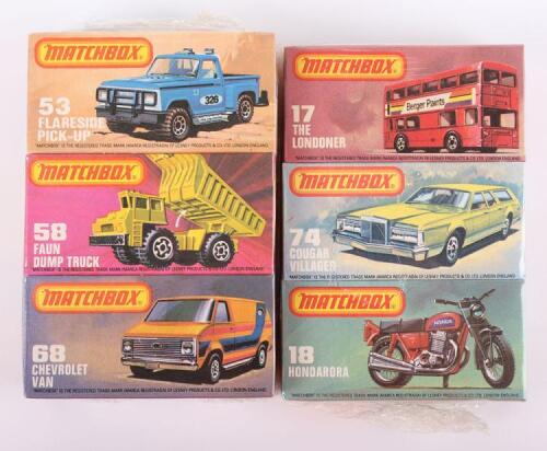 Two Matchbox Lesney Superfast Trade packs of three models