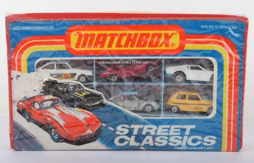 Matchbox Superfast USA issue Street Classics Carry Case Gift Set 5 Vehicles Included