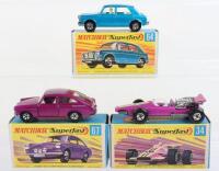 Three Boxed Matchbox Lesney Superfast Models