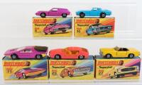 Five Boxed Matchbox Lesney Superfast Models