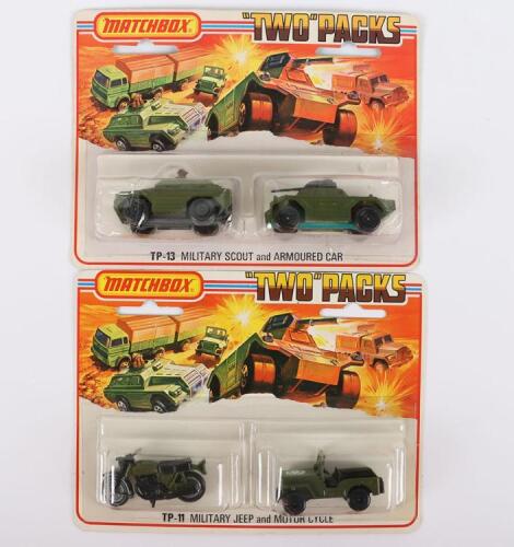 Two Matchbox Lesney Two Packs Military Sets