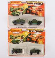 Two Matchbox Lesney Two Packs Military Sets