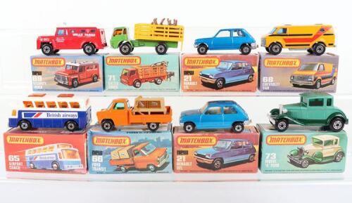 Eight Matchbox Lesney Superfast Boxed Models