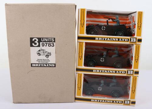 Britains Trade Pack of three 9783 German Scout Car VW Kubelwagens