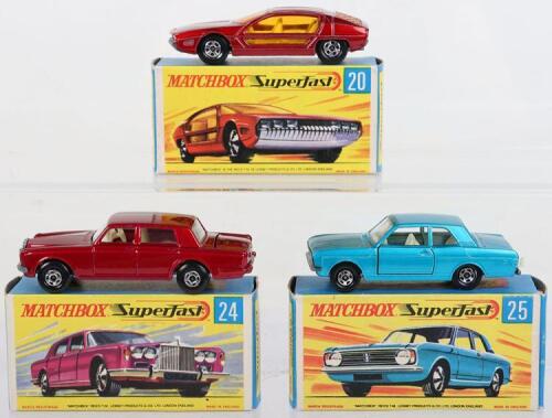 Three Boxed Matchbox Lesney Superfast Models