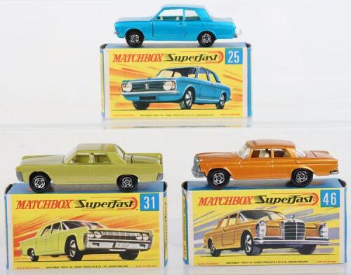 Three Boxed Matchbox Lesney Superfast Models