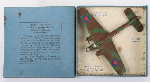 Dinky Toys 67T Armstrong Whitworth Whitley Bomber (camouflaged)