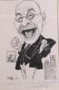 Radio DJ Tony Blackburn Original Cartoon Sketch