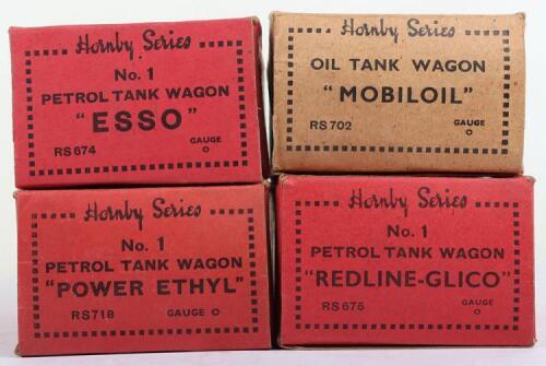 Hornby Series boxed Oil and Petrol Tank wagons,