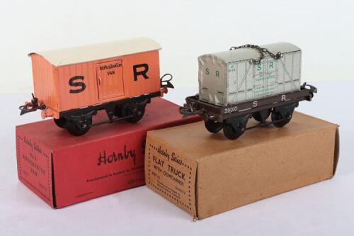 Scarce Hornby Series boxed 0 gauge SR pink Refrigerator van