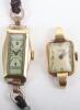 Two 18ct gold cased wristwatches - 2