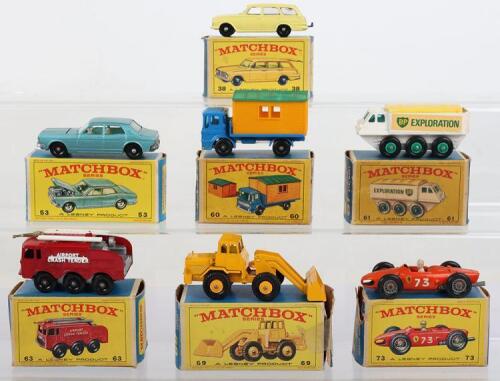 Eight Boxed Matchbox Lesney Regular Wheels Models