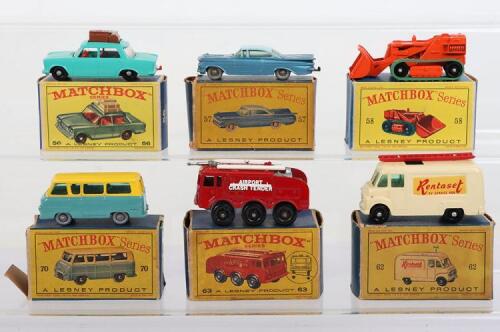 Six Boxed Matchbox Lesney Regular Wheels Models