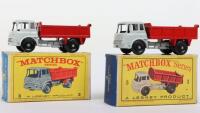 Two Matchbox Regular Wheels 3b Bedford Tipper Trucks