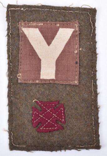 WW2 British 5th Infantry Division 13th Brigade 2nd Wiltshire Regiment Battle Dress Combination Insignia