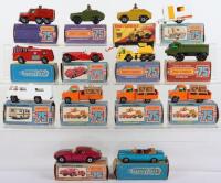 Fourteen Matchbox Superfast boxed models