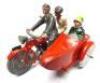 Britains set 641, Civilian Motorcycle and Sidecar - 5