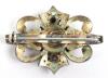 A diamond, peridot, pearl and topaz set brooch - 2