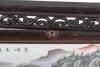 A late 19th/early 20th century Chinese porcelain handpainted table screen, on hardwood mount - 8