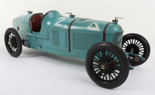 A Scarce Turquoise 1930’s CIJ (France) Alfa Romeo P2 Clockwork Racing Car