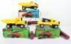 Three Lincoln International Empire Made Hong Kong Plastic Euclid Dump Trucks - 2