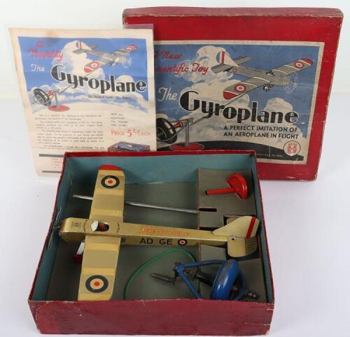 Wells of London boxed tinplate Gyroplane, 1920s