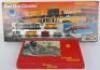 Collection of Hornby 00 gauge Railway locomotive, coaches and track side buildings