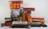 Collection of Hornby 00 gauge Railway locomotive, coaches and track side buildings - 3