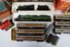 Collection of Hornby 00 gauge Railway locomotive, coaches and track side buildings - 4