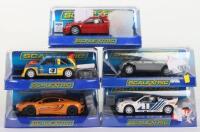 Five Scalextric Slot cars