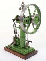 A good Victorian vertical single cylinder vertical steam engine by Benson, circa 1850