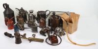 Collection of oilers, pumps, taps, cocks and other engine parts