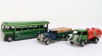 Tri-ang Minic Green Line bus and two trucks