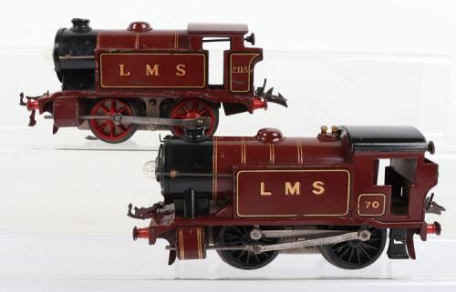 Two Hornby Series electric LMS 0-4-0 locomotives