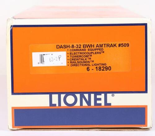 Lionel 0 gauge Dash-8-32 BWH Amtrak diesel locomotive