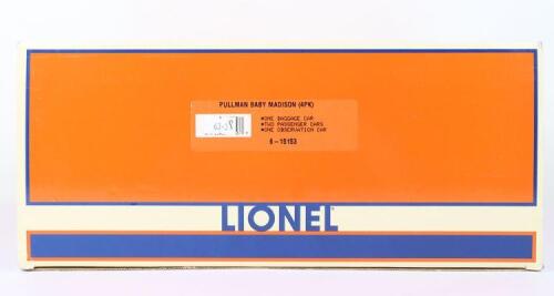 Lionel 0 gauge Pullman Baby Madison four coach set,