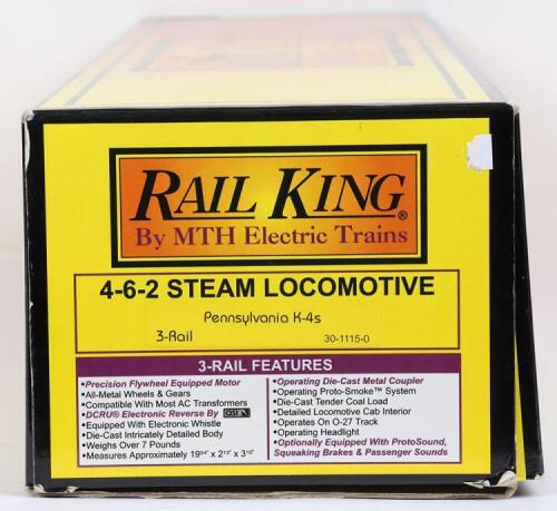 Rail King by MTH 0 gauge 4-6-2 Pennsylvania K-4s locomotive and tender