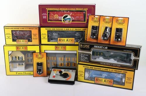 Rail King by MTH 0 gauge wagons, trackside buildings, controls and more