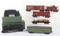 Lionel Lines 0 gauge 2-6-2 Prairie locomotive and selection of rolling stock