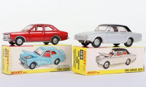 Two Boxed Dinky Toys Ford Cars