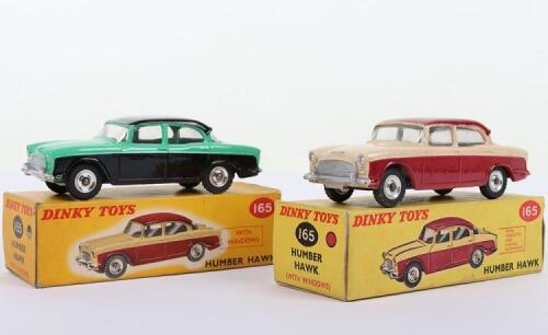 Two Dinky Toys 165 Humber Hawks