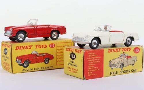 Two Boxed Dinky Toys Sports Cars