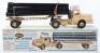 French Dinky Toys 893 Unic Sahara Tractor with Pipe carrier semi trailer - 2