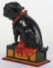 J.E Stevens cast iron Bulldog mechanical bank, American circa 1880 - 2