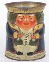 Huntley & Palmers Toby Jug biscuit tin, circa 1911