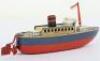 Small tinplate Kellerman clockwork Ocean Liner, German circa 1950 - 2